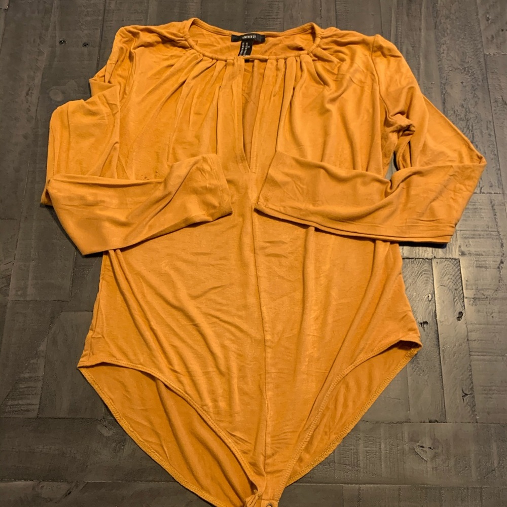 Mustard bodysuit